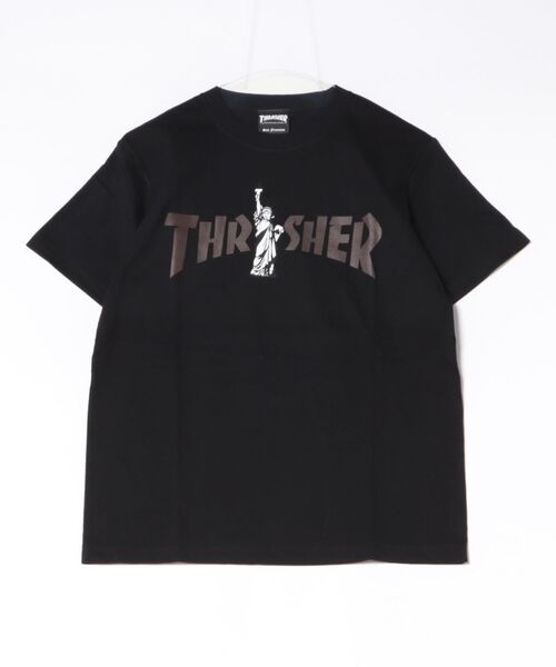 THRASHER(スラッシャー)の「LIBERTY LOGO S/S T-SHIRTS/THRASHER スラッシャー 半袖Tシャツ ロゴプリント ストリート スケーターユニセックス(Tシャツ/カットソー・メンズ・ホワイト/パープル/ブラック・X-LARGE/SMALL/MEDIUM/LARGE)」の14枚目の写真