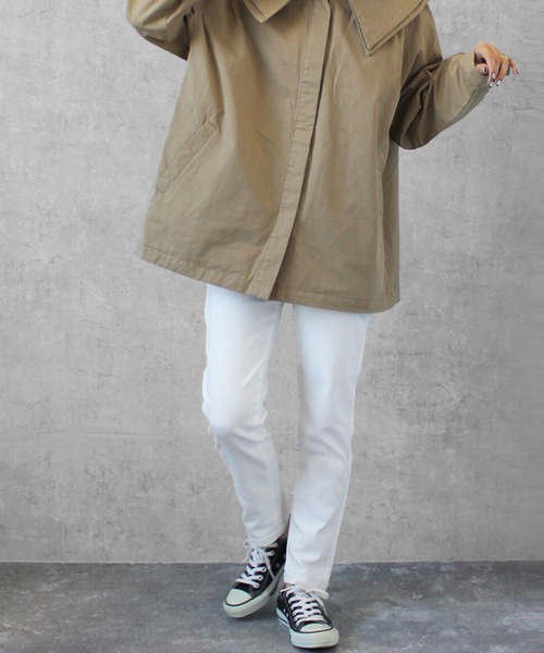 SELECT LEVERY(セレクトリベリー)の「接触冷感 吸水速乾 UV クーリッシュスキニーパンツ(デニムパンツ・レディース・ネイビー系/ホワイト系1/ホワイト系/ブルー系1/サックスブルー系1/ブルー系/ネイビー系1/サックスブルー系・X-LARGE/LARGE/MEDIUM/SMALL)」の2枚目の写真