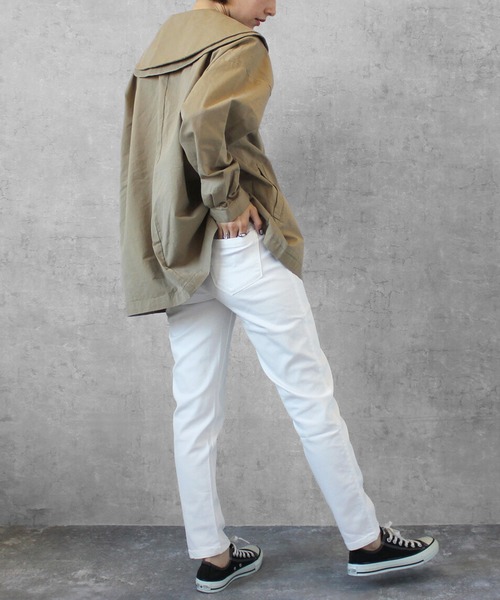 SELECT LEVERY(セレクトリベリー)の「接触冷感 吸水速乾 UV クーリッシュスキニーパンツ(デニムパンツ・レディース・ネイビー系/ホワイト系1/ホワイト系/ブルー系1/サックスブルー系1/ブルー系/ネイビー系1/サックスブルー系・X-LARGE/LARGE/MEDIUM/SMALL)」の11枚目の写真