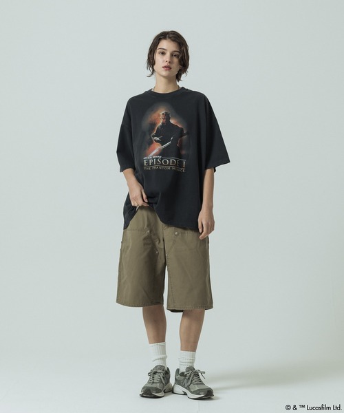 SLICK(スリック)の「【SLICK/スリック】SLICK / STAR WARS / Printed T-shirt 03/スターウォーズ / パウダー加工プリントTシャツ /オーバーサイズ シルエット/ ビンテージ / ディズニー(Tシャツ/カットソー・メンズ・ホワイト/ブラック・3/2/1)」の13枚目の写真