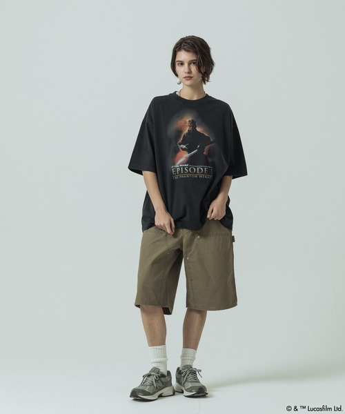 SLICK(スリック)の「【SLICK/スリック】SLICK / STAR WARS / Printed T-shirt 03/スターウォーズ / パウダー加工プリントTシャツ /オーバーサイズ シルエット/ ビンテージ / ディズニー(Tシャツ/カットソー・メンズ・ホワイト/ブラック・3/2/1)」の14枚目の写真