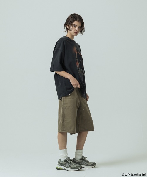 SLICK(スリック)の「【SLICK/スリック】SLICK / STAR WARS / Printed T-shirt 03/スターウォーズ / パウダー加工プリントTシャツ /オーバーサイズ シルエット/ ビンテージ / ディズニー(Tシャツ/カットソー・メンズ・ホワイト/ブラック・3/2/1)」の15枚目の写真
