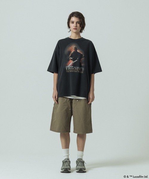 SLICK(スリック)の「【SLICK/スリック】SLICK / STAR WARS / Printed T-shirt 03/スターウォーズ / パウダー加工プリントTシャツ /オーバーサイズ シルエット/ ビンテージ / ディズニー(Tシャツ/カットソー・メンズ・ホワイト/ブラック・3/2/1)」の17枚目の写真
