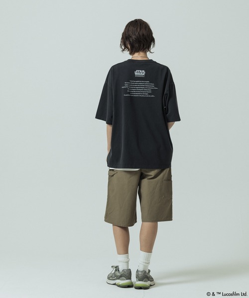 SLICK(スリック)の「【SLICK/スリック】SLICK / STAR WARS / Printed T-shirt 03/スターウォーズ / パウダー加工プリントTシャツ /オーバーサイズ シルエット/ ビンテージ / ディズニー(Tシャツ/カットソー・メンズ・ホワイト/ブラック・3/2/1)」の18枚目の写真