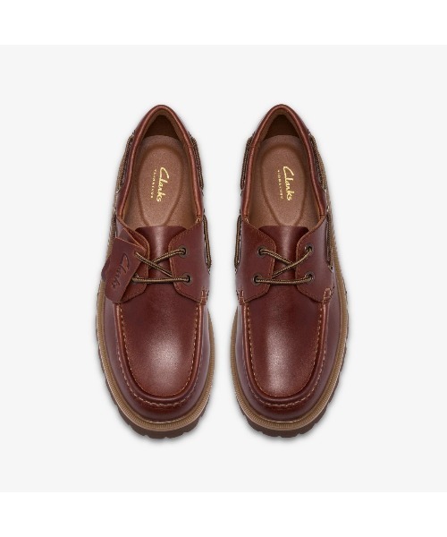 Clarks(クラークス)の「Clarks Cleyhill Boat(クラークス クレイヒル ボート)(スニーカー・メンズ・ブラウン系・25cm/25.5cm/26cm/26.5cm/27cm/27.5cm/28cm/28.5cm/29cm)」の3枚目の写真