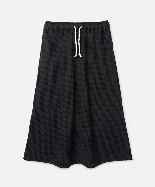 SEAGREEN(シーグリーン)の「SEAGREEN(シーグリーン) BIG WAFFLE FLARE SKIRT ビッグワッフルフレアスカート(スカート・レディース・ブラック/ブラウン/ロイヤルブルー/ネイビー・1/2)」の1枚目の写真