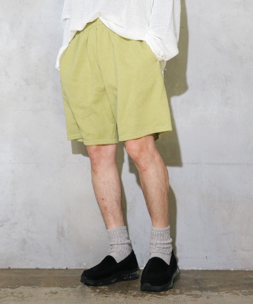 2AM（ツーエイエム）の「JERZEES ジャージーズ / UNISEX OVER-DYE SWEAT SHORTS（スウェットパンツ・メンズ・ターコイズブルー/オレンジ/ライトグリーン/チャコールグレー・X-LARGE/LARGE/MEDIUM）」の9枚目の写真