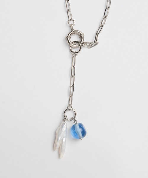 MAISON SPECIAL(メゾンスペシャル)の「【2026SUMMER PRE-ORDER】Double Necklace/ダブルネックレス(ネックレス・レディース・ミント/ブルー・FREE)」の5枚目の写真