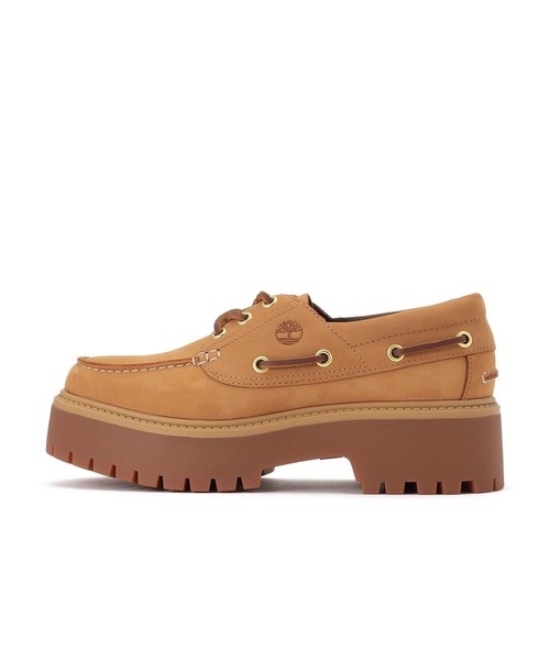 Timberland(ティンバーランド)の「W STONE STREET PLATFORM BOAT SHOE A6AUS231(ブーツ・レディース・イエロー・6/7h/7/6h)」の1枚目の写真