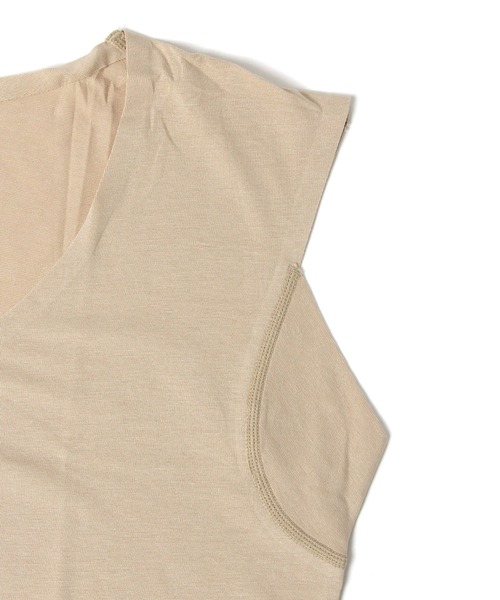 GLOBAL WORK(グローバルワーク)の「Fffit エフィット/柔らかストレッチパッド付きタンクトップ/657694(タンクトップ・メンズ・ブラック/ライトベージュ/ホワイト・SMALL/LARGE/X-LARGE/MEDIUM)」の13枚目の写真