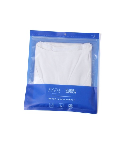 GLOBAL WORK(グローバルワーク)の「Fffit エフィット/柔らかストレッチパッド付きタンクトップ/657694(タンクトップ・メンズ・ブラック/ライトベージュ/ホワイト・SMALL/LARGE/X-LARGE/MEDIUM)」の14枚目の写真