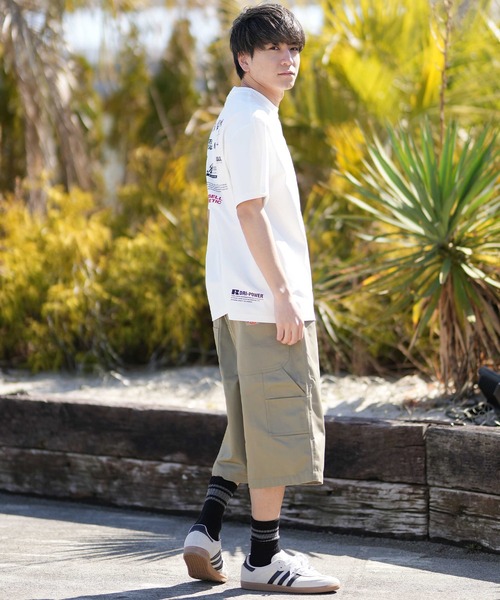 Russell Athletic（ラッセルアスレティック）の「【ムラサキスポーツ限定】RUSSELL ATHLETIC/ラッセルアスレチック 半袖 Tシャツ ポケT ロゴ バックプリント UVカット 吸水速乾 ユニセックス 505261-003（Tシャツ/カットソー・メンズ・ブラック/ホワイト・XL/L/M）」の8枚目の写真