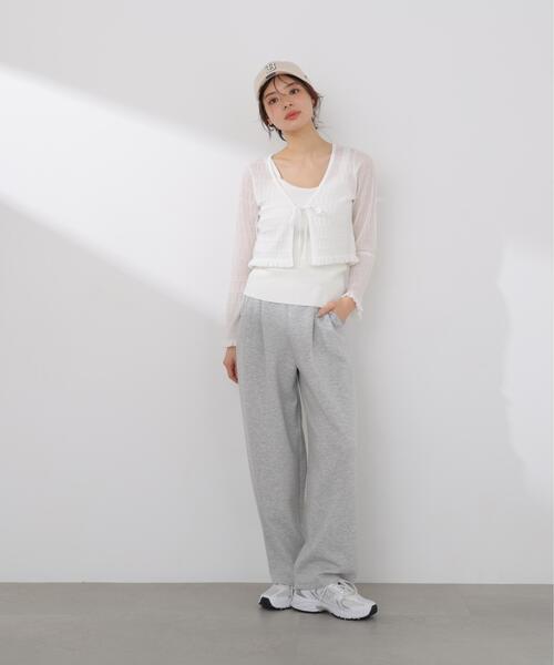 PROPORTION BODY DRESSING(プロポーションボディドレッシング)の「ラメシアーニットアンサンブル / 1216170411(アンサンブル・レディース・ホワイト/ピンク/ベージュ・FREE)」の7枚目の写真