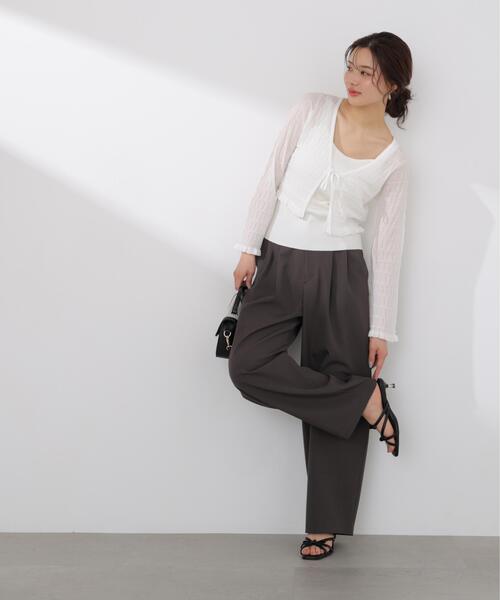 PROPORTION BODY DRESSING(プロポーションボディドレッシング)の「ラメシアーニットアンサンブル / 1216170411(アンサンブル・レディース・ホワイト/ピンク/ベージュ・FREE)」の9枚目の写真