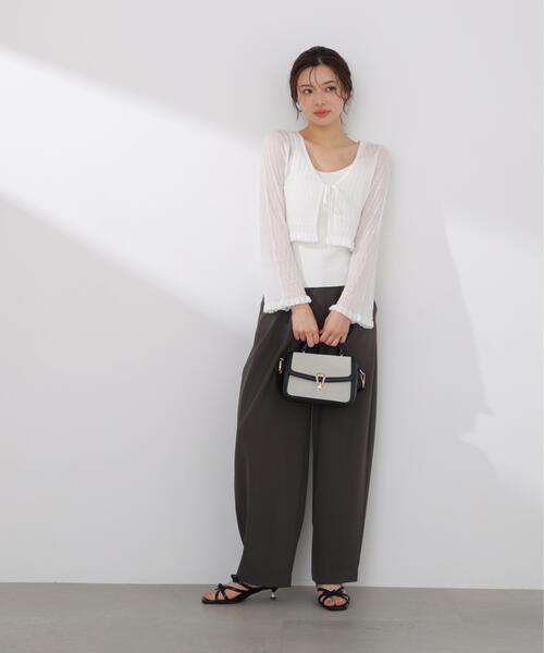 PROPORTION BODY DRESSING(プロポーションボディドレッシング)の「ラメシアーニットアンサンブル / 1216170411(アンサンブル・レディース・ホワイト/ピンク/ベージュ・FREE)」の10枚目の写真