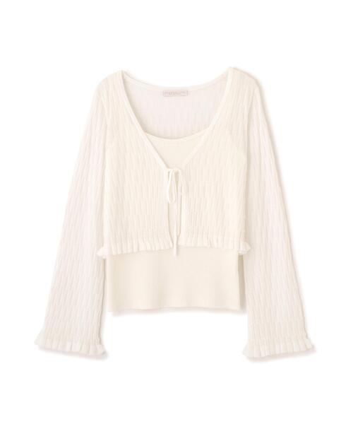 PROPORTION BODY DRESSING(プロポーションボディドレッシング)の「ラメシアーニットアンサンブル / 1216170411(アンサンブル・レディース・ホワイト/ピンク/ベージュ・FREE)」の11枚目の写真