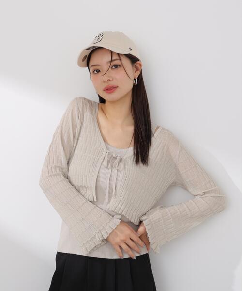 PROPORTION BODY DRESSING(プロポーションボディドレッシング)の「ラメシアーニットアンサンブル / 1216170411(アンサンブル・レディース・ホワイト/ピンク/ベージュ・FREE)」の18枚目の写真