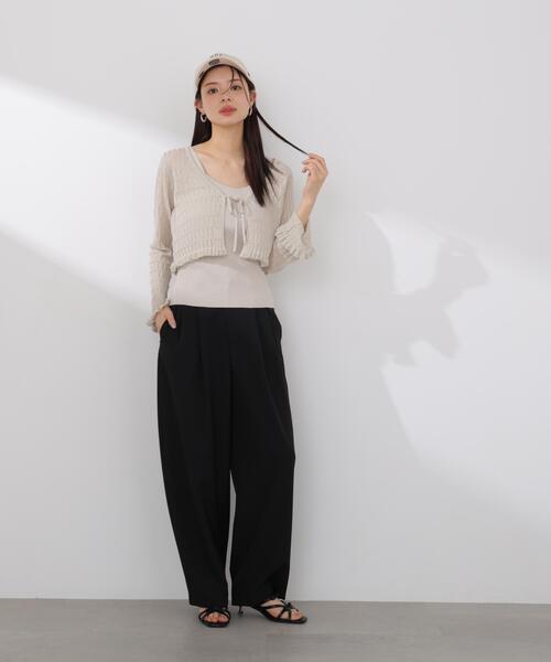 PROPORTION BODY DRESSING(プロポーションボディドレッシング)の「ラメシアーニットアンサンブル / 1216170411(アンサンブル・レディース・ホワイト/ピンク/ベージュ・FREE)」の20枚目の写真