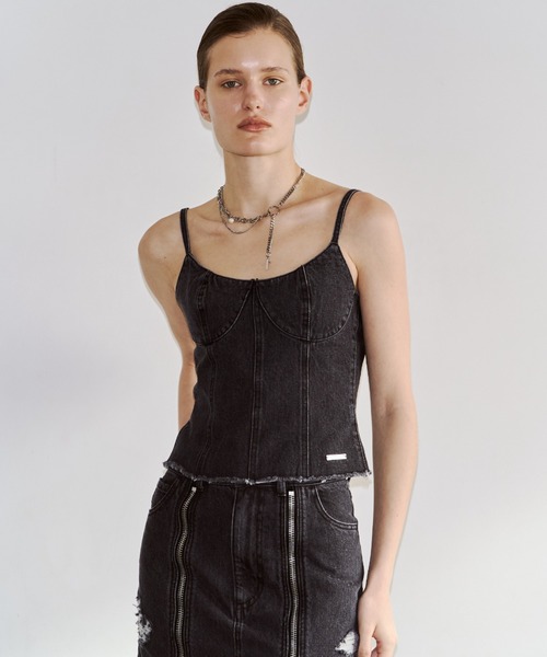 JOSE MOON ZIP UP BUSTIER ビスチェ DENIM JOSEMOON ジップアップビスチェ BUSTIER⁄デニムビスチェ