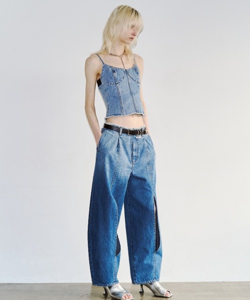 JOSE MOON（ジョゼムーン）の「DENIM BUSTIER/デニムビスチェ