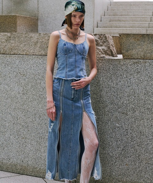JOSE MOON（ジョゼムーン）の「DENIM BUSTIER/デニムビスチェ