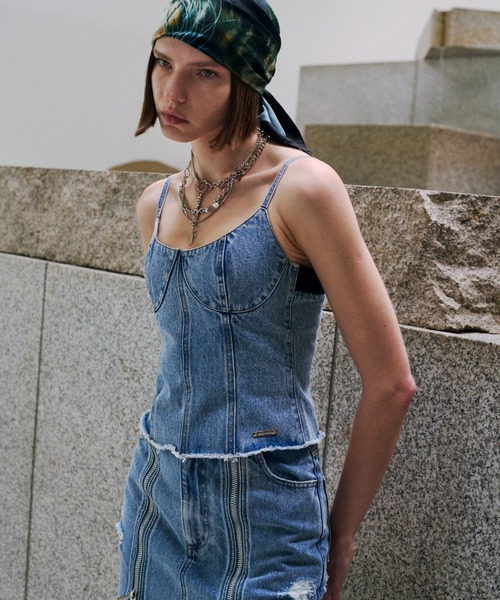 JOSE MOON（ジョゼムーン）の「DENIM BUSTIER/デニムビスチェ