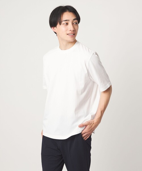 green label relaxing(グリーンレーベルリラクシング)の「<gim>26SS アメリカンシーアイランド ビズ Tシャツ -吸水速乾-(Tシャツ/カットソー・メンズ・ライトブルー/ブラック/ホワイト/ベージュ・M/L/S/XL)」の2枚目の写真