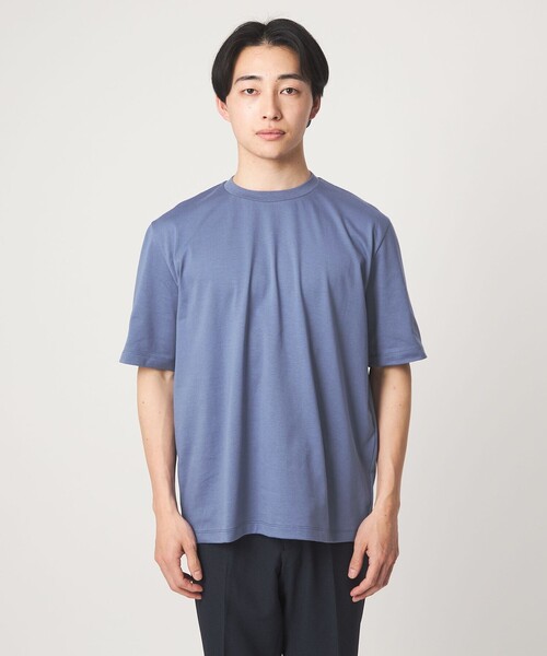 green label relaxing(グリーンレーベルリラクシング)の「<gim>26SS アメリカンシーアイランド ビズ Tシャツ -吸水速乾-(Tシャツ/カットソー・メンズ・ライトブルー/ブラック/ホワイト/ベージュ・M/L/S/XL)」の5枚目の写真