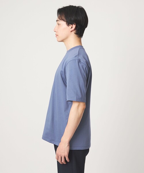 green label relaxing(グリーンレーベルリラクシング)の「<gim>26SS アメリカンシーアイランド ビズ Tシャツ -吸水速乾-(Tシャツ/カットソー・メンズ・ライトブルー/ブラック/ホワイト/ベージュ・M/L/S/XL)」の6枚目の写真