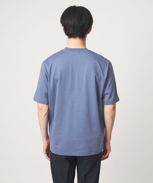 green label relaxing(グリーンレーベルリラクシング)の「<gim>26SS アメリカンシーアイランド ビズ Tシャツ -吸水速乾-(Tシャツ/カットソー・メンズ・ライトブルー/ブラック/ホワイト/ベージュ・M/L/S/XL)」の7枚目の写真