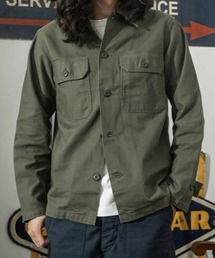 CELENA BEATS（セレナビーツ）の「ヴィンテージ ライク OG-107 ユーティリティ ミリタリー シャツ（ブルゾン）」