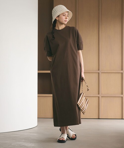 WEB限定 Wardrobe DAILY MINIMAL】パフスリーブ カットワンピース UV