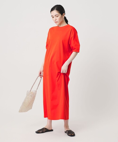 BEAUTY&YOUTH UNITED ARROWS（ビューティーアンドユースユナイテッドアローズ）の「【WEB限定 Wardrobe DAILY MINIMAL】パフスリーブ カットワンピース UVカット 接触冷感（ワンピース・レディース・ブラック/レッド/ダークブラウン/モカ・FREE）」の13枚目の写真