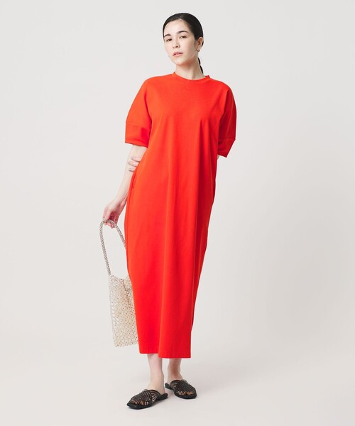 BEAUTY&YOUTH UNITED ARROWS（ビューティーアンドユースユナイテッドアローズ）の「【WEB限定 Wardrobe DAILY MINIMAL】パフスリーブ カットワンピース UVカット 接触冷感（ワンピース・レディース・ブラック/レッド/ダークブラウン/モカ・FREE）」の15枚目の写真