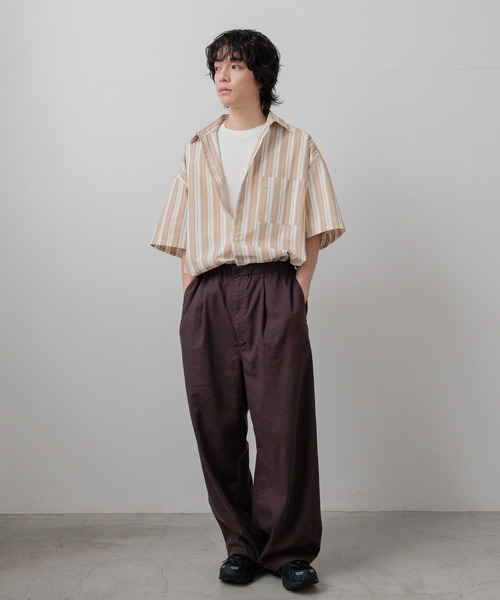 LOWRYS FARM(ローリーズファーム)の「【LFM(U)】ワイドレギュラーシャツSS/接触冷感・UVカット・クイックドライ 658966(シャツ/ブラウス・メンズ・ホワイト/ブルー/ブルー系その他/ベージュ系その他・MEDIUM/LARGE)」の20枚目の写真