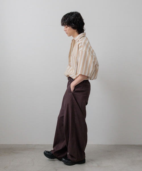 LOWRYS FARM(ローリーズファーム)の「【LFM(U)】ワイドレギュラーシャツSS/接触冷感・UVカット・クイックドライ 658966(シャツ/ブラウス・メンズ・ホワイト/ブルー/ブルー系その他/ベージュ系その他・MEDIUM/LARGE)」の18枚目の写真