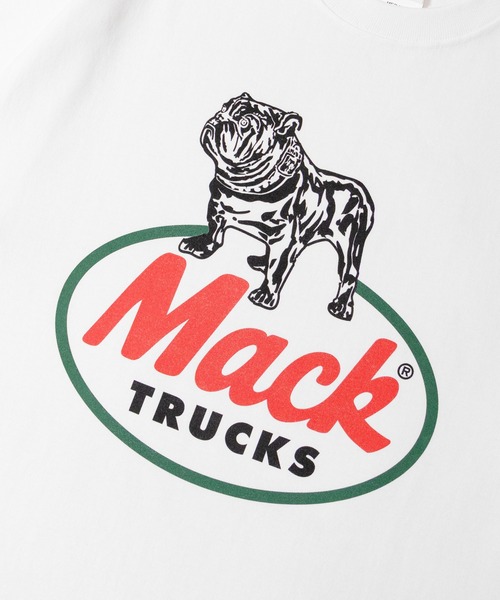 HOUSTON(ヒューストン)の「HOUSTON-MACKTRUCKS HEAVYWEIGHT PT TEE①(Tシャツ/カットソー・メンズ・ブラック/ホワイト・M/L)」の6枚目の写真