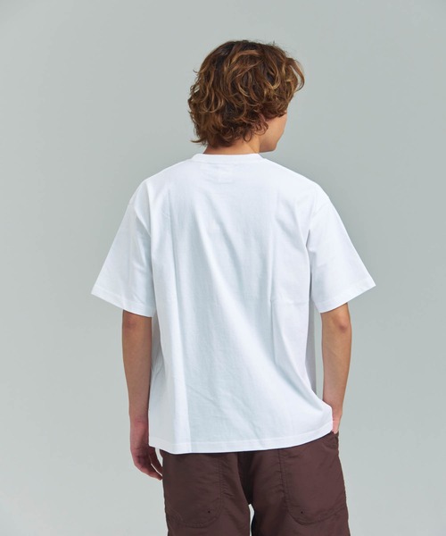 HOUSTON(ヒューストン)の「HOUSTON-MACKTRUCKS HEAVYWEIGHT PT TEE①(Tシャツ/カットソー・メンズ・ブラック/ホワイト・M/L)」の14枚目の写真