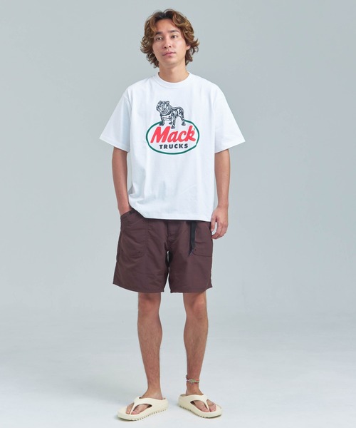HOUSTON(ヒューストン)の「HOUSTON-MACKTRUCKS HEAVYWEIGHT PT TEE①(Tシャツ/カットソー・メンズ・ブラック/ホワイト・M/L)」の17枚目の写真