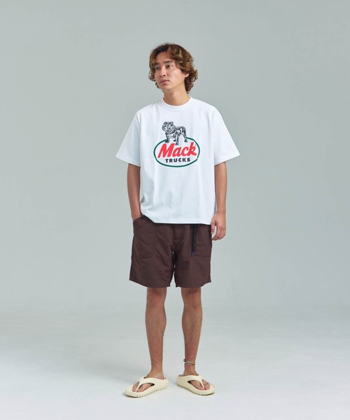 HOUSTON(ヒューストン)の「HOUSTON-MACKTRUCKS HEAVYWEIGHT PT TEE①(Tシャツ/カットソー・メンズ・ブラック/ホワイト・M/L)」の18枚目の写真