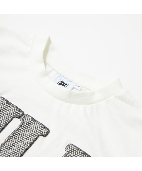 FILA(フィラ)の「FILA フィラ 半袖Tシャツ ロゴプリント ショート丈(Tシャツ/カットソー・キッズ・ブラック/サックスブルー/オフホワイト・110cm/120cm/130cm/140cm/150cm/160cm)」の9枚目の写真