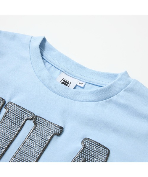 FILA(フィラ)の「FILA フィラ 半袖Tシャツ ロゴプリント ショート丈(Tシャツ/カットソー・キッズ・ブラック/サックスブルー/オフホワイト・110cm/120cm/130cm/140cm/150cm/160cm)」の14枚目の写真