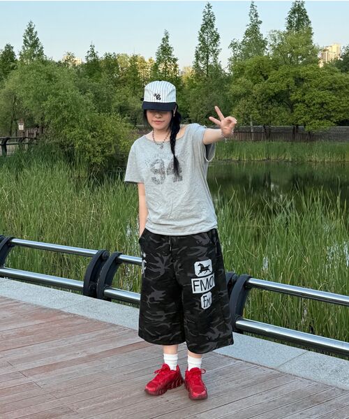FREEMARIO（フリーマリオ）の「トレブルカモバミューダスウェットパンツ[ブラック]（その他パンツ・レディース・ブラック・FREE）」の10枚目の写真