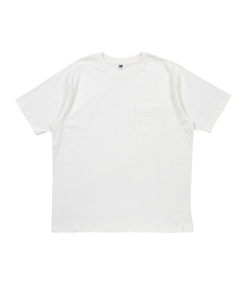 TETE（テット）の「【TETE SELECTION】オーストラリアコットンスラブクルーTシャツ/クルーネック 胸ポケット 半袖（Tシャツ/カットソー・メンズ・ネイビー/サーモンピンク/ホワイト/ブラウン/グレー・X-LARGE/LARGE/MEDIUM）」の7枚目の写真