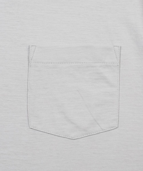 TETE（テット）の「【TETE SELECTION】オーストラリアコットンスラブクルーTシャツ/クルーネック 胸ポケット 半袖（Tシャツ/カットソー・メンズ・ネイビー/サーモンピンク/ホワイト/ブラウン/グレー・X-LARGE/LARGE/MEDIUM）」の12枚目の写真