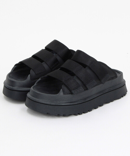 23cm UGG/アグ W GOLDENGLOW SLIDE　黒 UGG/アグ W GOLDENGLOW SLIDE[23.0cm～24.0cm展開]/ゴールデングロウ