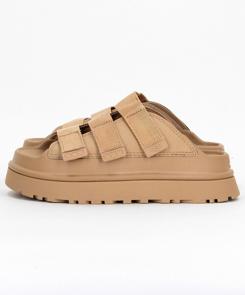 FREAK'S STORE（フリークスストア）の「UGG/アグ W GOLDENGLOW SLIDE[23.0cm～24.0cm展開]/ゴールデングロウスライド（サンダル・レディース・ブラウン系その他/ブラック・7/6）」の4枚目の写真