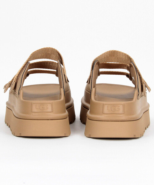 FREAK'S STORE（フリークスストア）の「UGG/アグ W GOLDENGLOW SLIDE[23.0cm～24.0cm展開]/ゴールデングロウスライド（サンダル・レディース・ブラウン系その他/ブラック・7/6）」の5枚目の写真