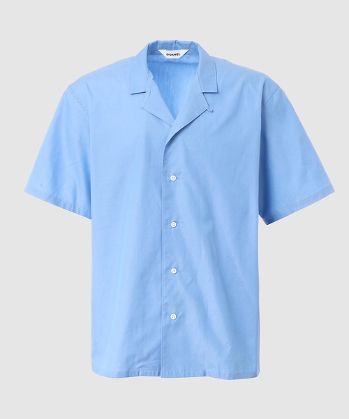 DIGAWEL(ディガウェル)の「Open-collar S/S shirt(シャツ/ブラウス・メンズ・ホワイト/ブルー系その他・2)」の2枚目の写真