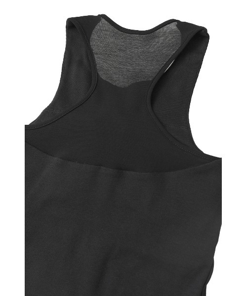 CLANE(クラネ)の「BACK SHEER TANK TOPS(タンクトップ・レディース・ホワイト/ベージュ/ブラック・1/2)」の19枚目の写真